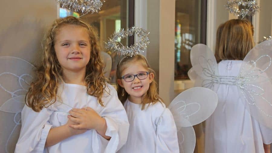 Angels at the Nativity Service