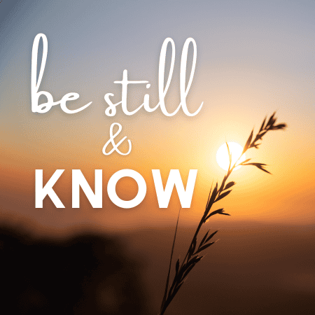 Featured image for “Be Still & Know”